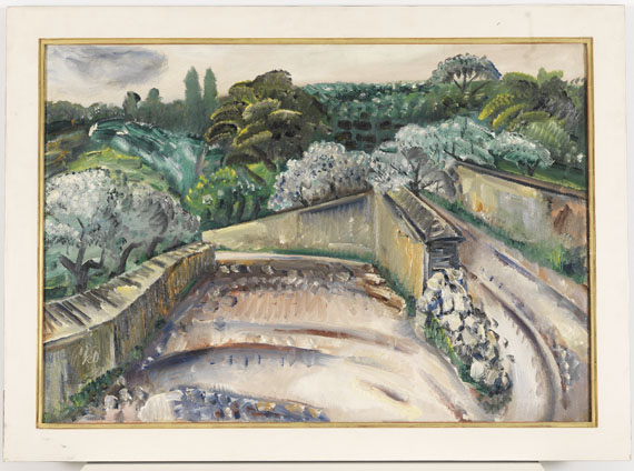 Paul Kleinschmidt - Landschaft in Südfrankreich (Regentag in Cassis) - Cornice