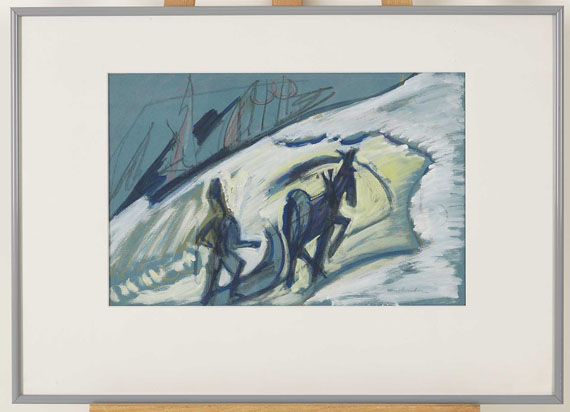 Ernst Ludwig Kirchner - Bauer mit Pferdeschlitten - Cornice