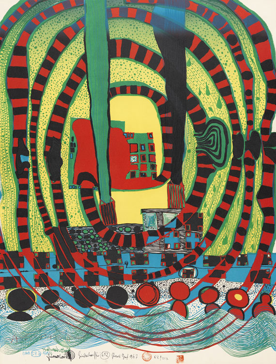 Friedensreich Hundertwasser - Seereise II - Reise zur See und mit der Bahn