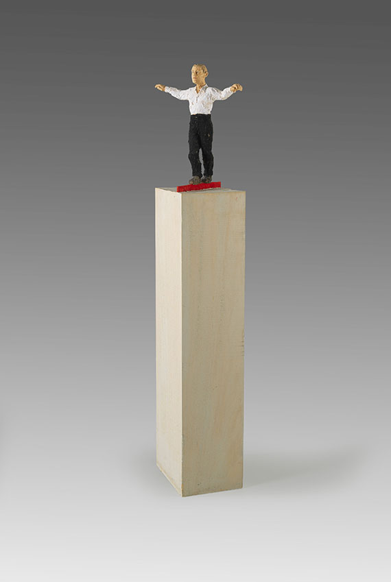Stephan Balkenhol - Man on red line - Altre immagini
