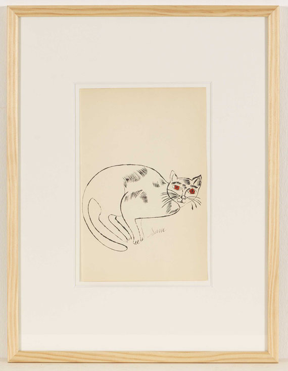 Andy Warhol - 25 Cats name[d] Sam and one Blue Pussy - Cornice