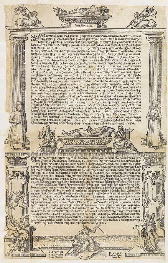 Einblattdrucke - Einblattdruck. Königsberg 1568.