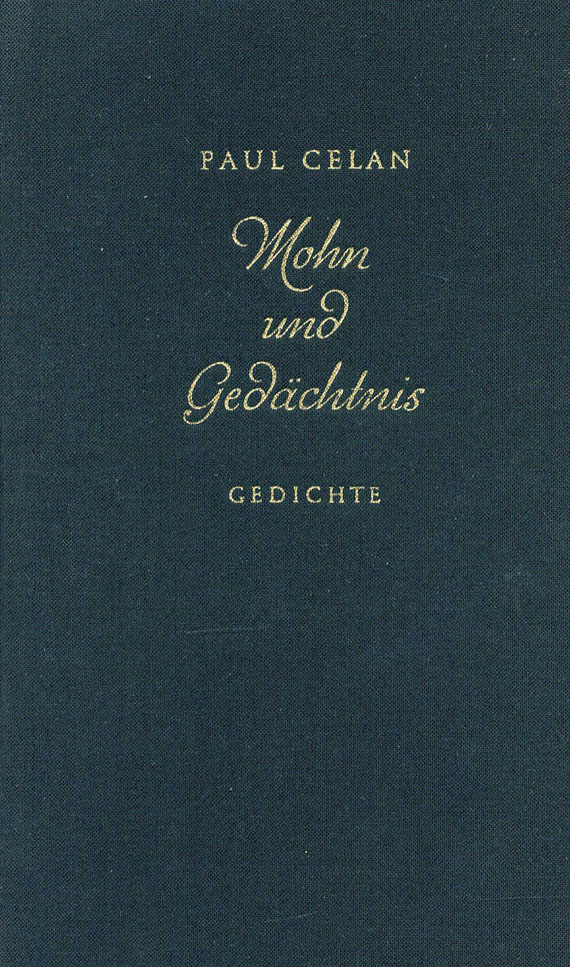 Paul Celan - Mohn und Gedächtnis (signiert) - Dabei: Von Schwelle zu Schwelle. 2 Bde. 1965 - Altre immagini