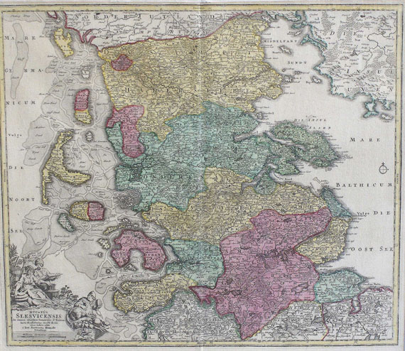 Norddeutschland - 4 Bll. Norddeutschland (Münster, Homann etc.)