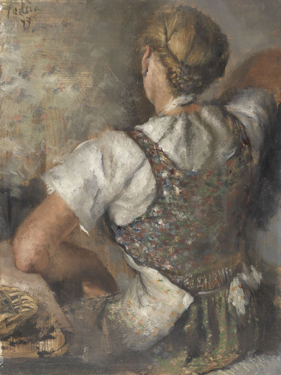 Paul Mathias Padua - Junges Dirndl in Rückenansicht