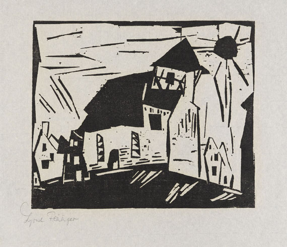 Lyonel Feininger - Vollersroda (Kirche in Vollersroda)