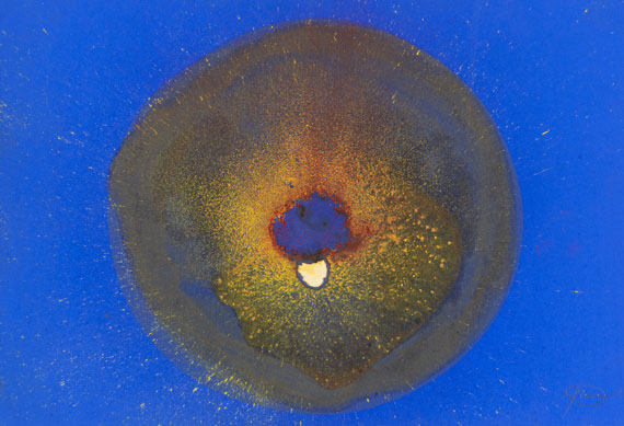 Otto Piene - Feuergouache