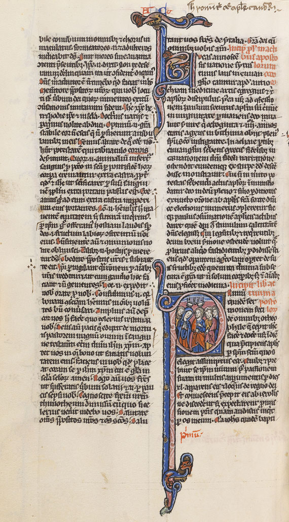   - Biblia vulgata. Perlschrift-Bibel (Manuskript auf Pgt.) - Altre immagini