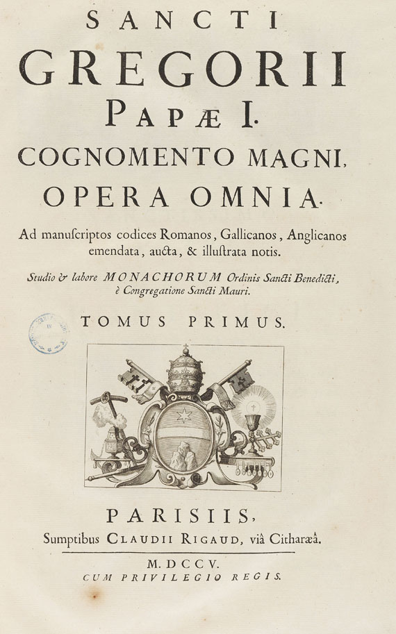  Gregorius I. - Opera omnia. 4 Bde.