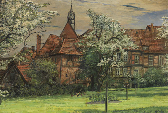 Hans Förster - Frühling im Garten von Kloster Lüne