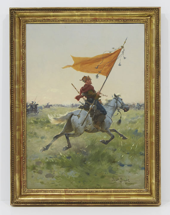 Josef von Brandt - Standartenreiter auf dem Schlachtfeld - Cornice