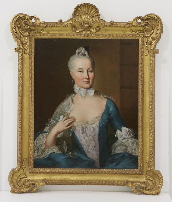 Johann Heinrich Tischbein d. Ä. - 2 Pendants: Porträt Johann Carl Friedrich von Boineburg (1729-1792), Hessischer Obermarschall, und seine Gemahlin Caroline, geb. von Löwenstein - Cornice