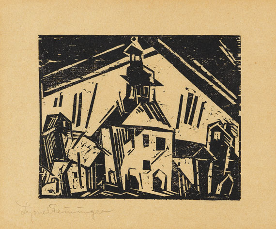 Lyonel Feininger - Rathaus von Zottelstedt, 1