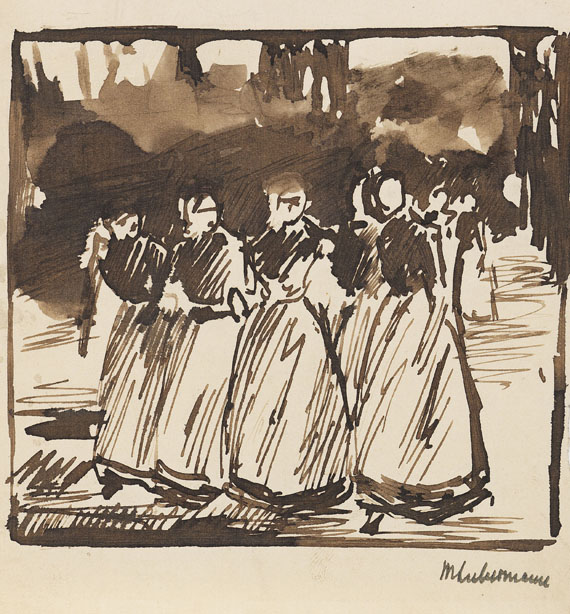 Max Liebermann - Studie zu Sonntagnachmittag in Laren