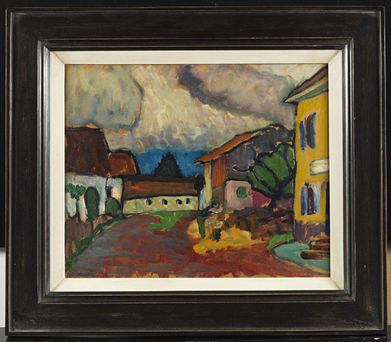 Gabriele Münter - Gehöft in Murnau (Holzhauer) - Cornice