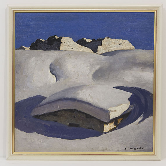 Alfons Walde - Verschneite Alm - Cornice