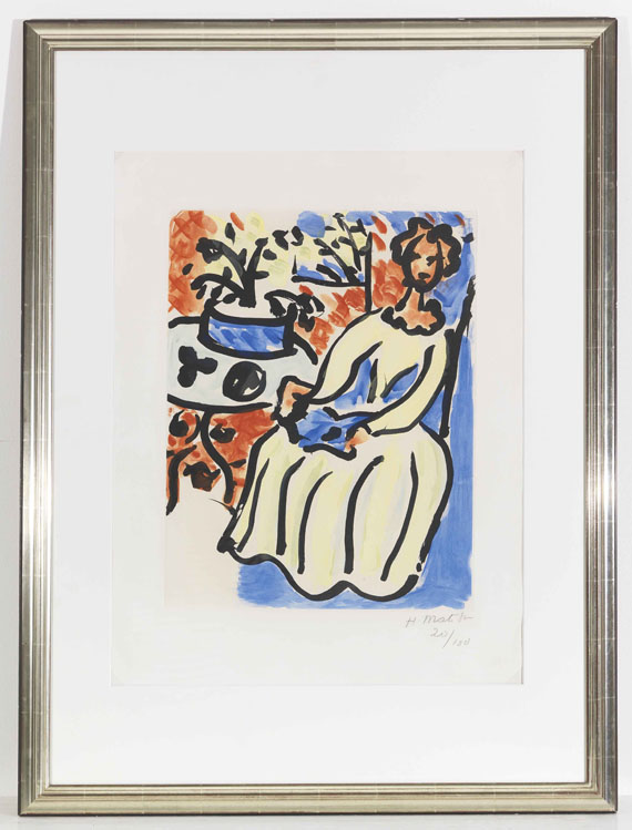 Henri Matisse - Marie-José en robe jaune - Cornice
