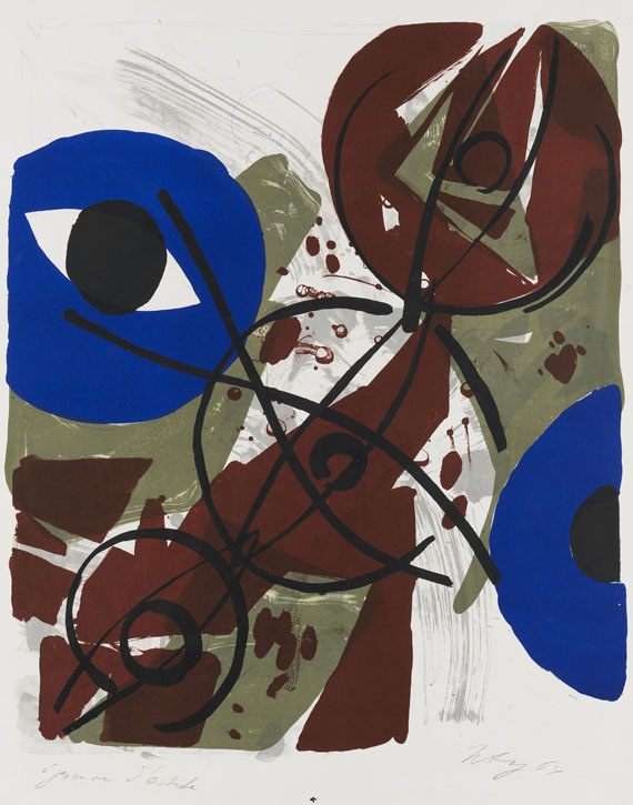 Ernst Wilhelm Nay - Dominant Blau