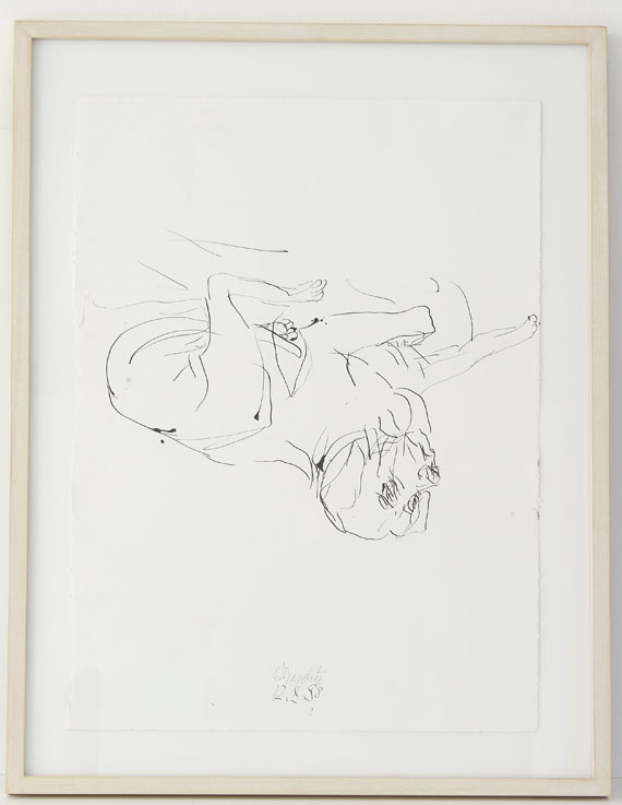Georg Baselitz - Ohne Titel (Liegender Hund) - Cornice