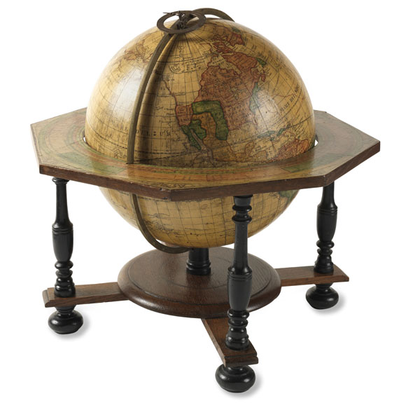  Globus - Pair of Celestial and Terrestrial Globes, 32 cm diameter. J. G. Doppelmayr 1728 (revised ed. by W. P. Jenig, 1789/90). - Altre immagini