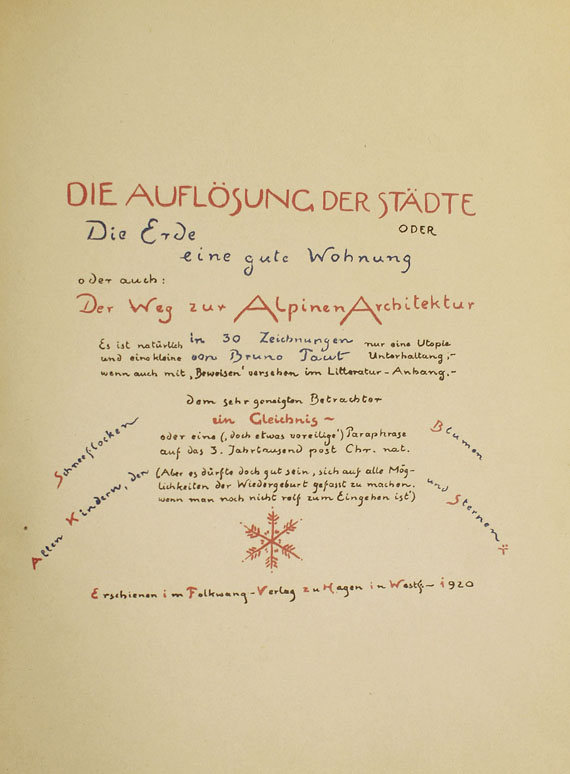 Bruno Taut - Die Auflösung der Städte