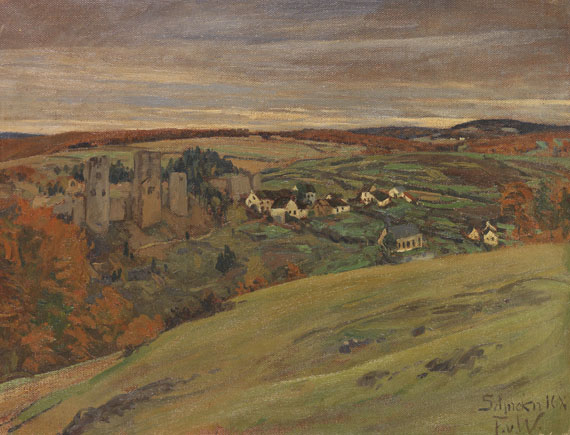 Fritz von Wille - Burgruine Schönecken in der Eifel