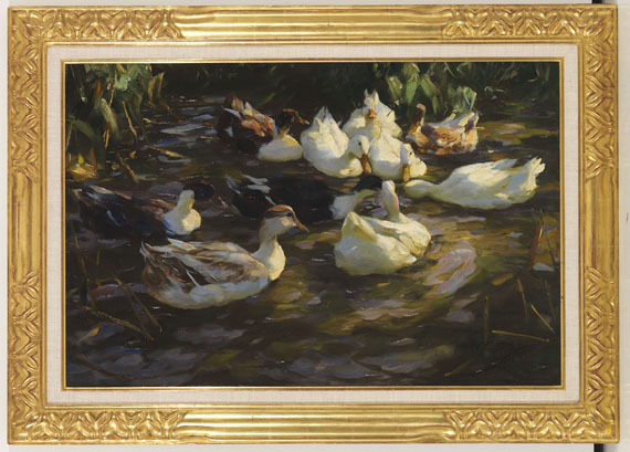 Koester - Enten im Teich (Enten am Bach)