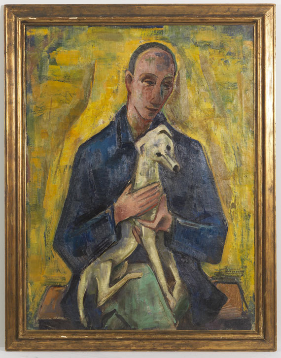 Hofer - Mann (Jüngling) mit Hund