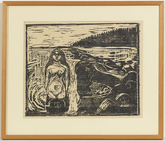 Edvard Munch - Badendes Weib - Cornice