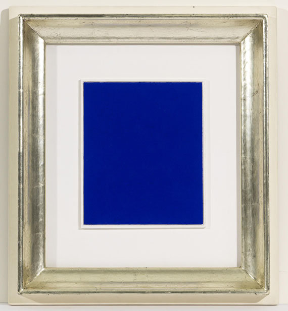 Yves Klein - Monochrome bleu (IKB 262) - Cornice