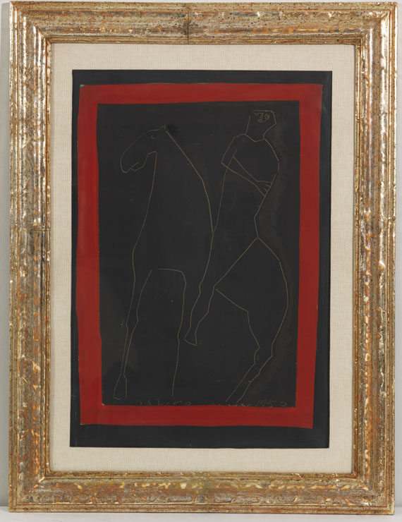 Marino Marini - Uomo e Cavallo - Cornice