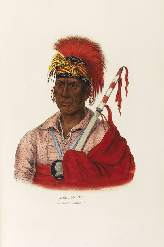 Thomas Loraine McKenney - History of the Indian Tribes of North America. 2 Text- und 2 Tafelbde., zus. 4 Bde. - Altre immagini