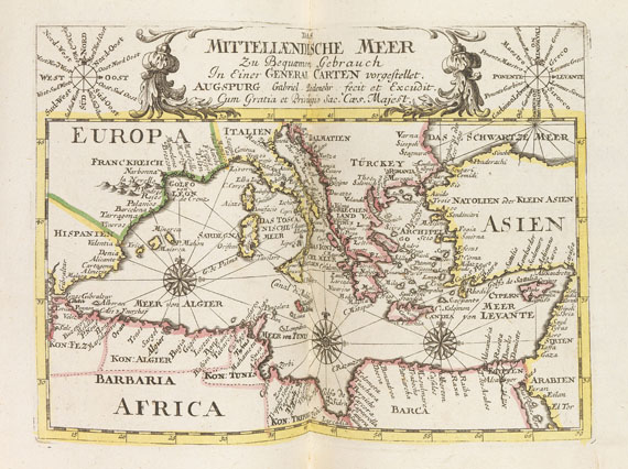  Atlanten - Bodenehr, Gabriel, Atlas curieux. Nach 1714.