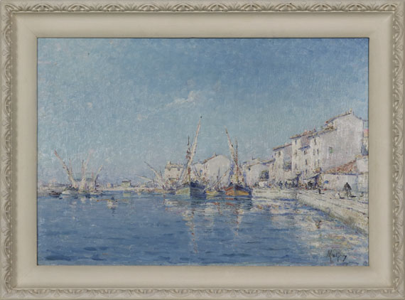 Henry Malfroy - Der südfranzösische Fischerhafen von Martigues - Cornice