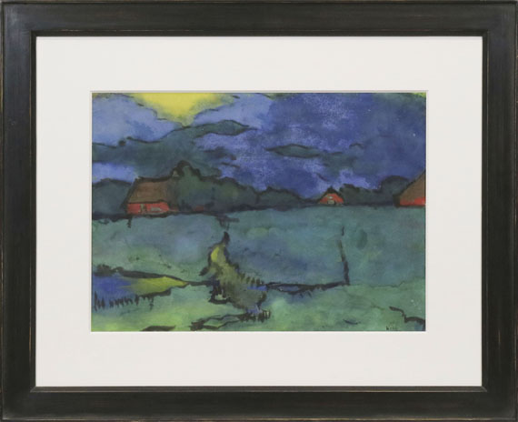 Emil Nolde - Landschaft (Marschlandschaft in der Dämmerung) - Cornice