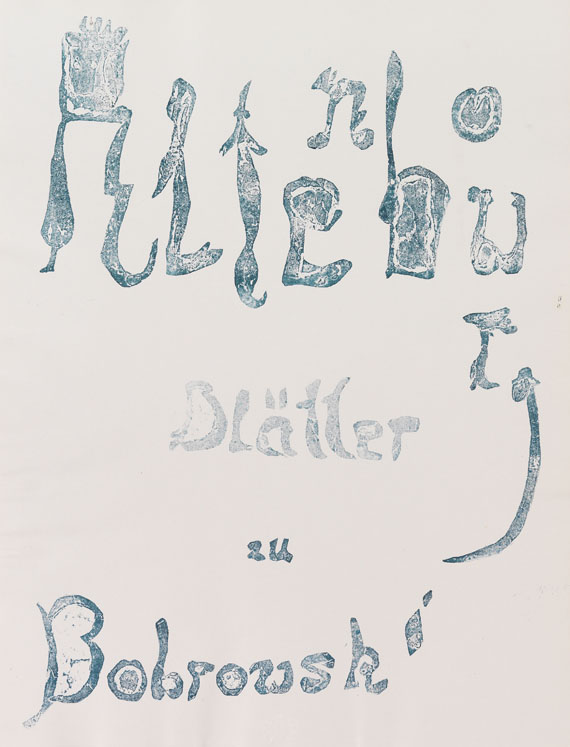 Gerhard Altenbourg - Über dem Strom ein Gezweig. Altenbourg Blätter zu Bobrowski - Altre immagini