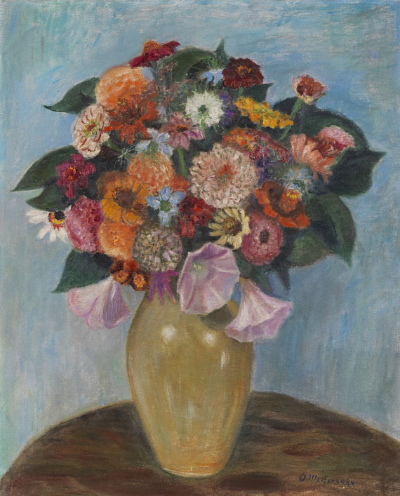 Otto Modersohn - Zinnien und Malven