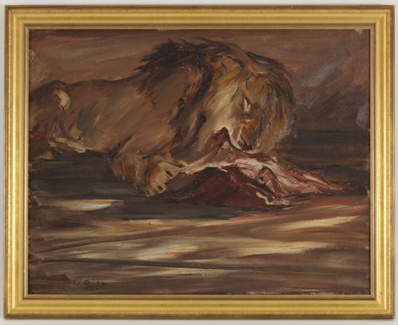 Otto Dill - Löwe beim Mahl - Cornice