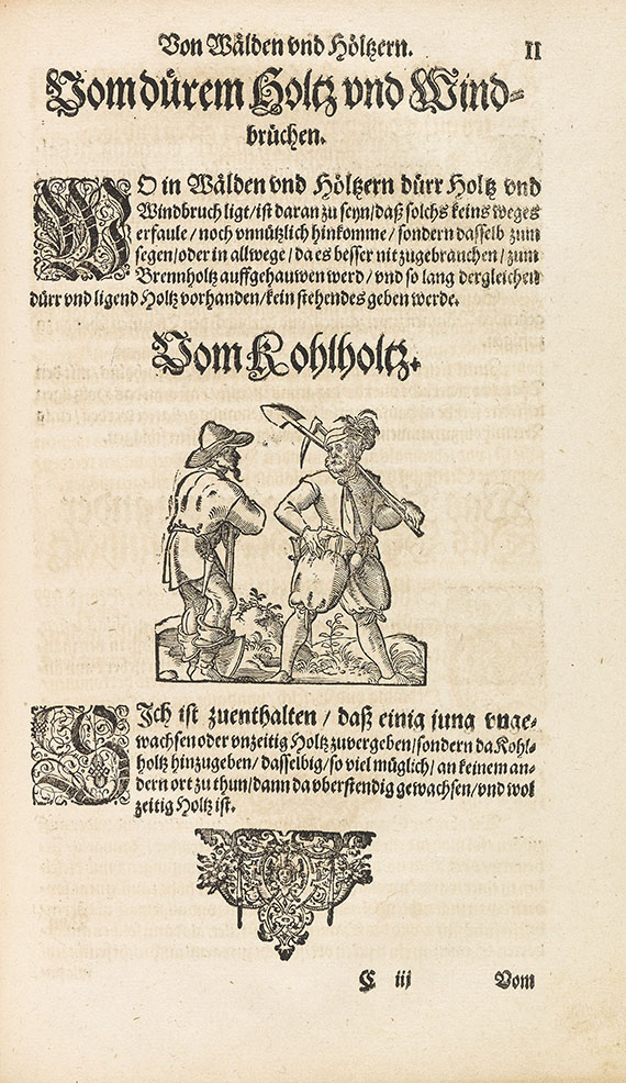   - Bairische Lanndtsordnung. 1553. - Angeb.: Meurer, Jagd- und Forstrecht. 1576. 2 Werke in 1 Bd. - Altre immagini
