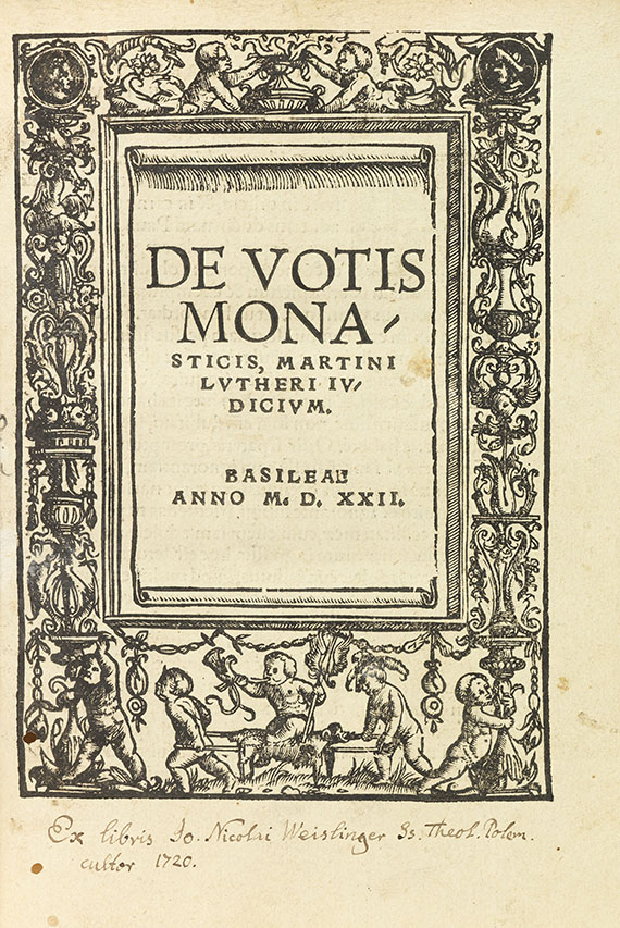 Martin Luther - De votis monasticis. 1522. - Altre immagini