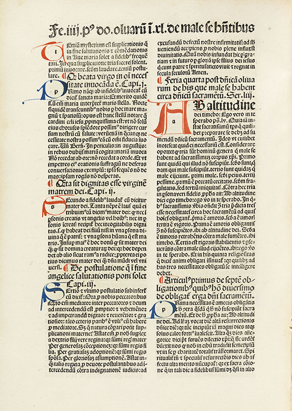  Bernardinus - Quadragesimale. 1490