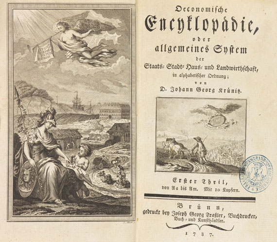 Johann Georg Krünitz - Oeconomische Encyclopädie. 85 Bände der Reihe. - Altre immagini