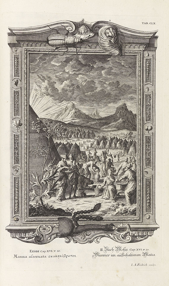 Johann Jakob Scheuchzer - Kupfer-Bibel. Physica Sacra. 4 Bd. - Altre immagini