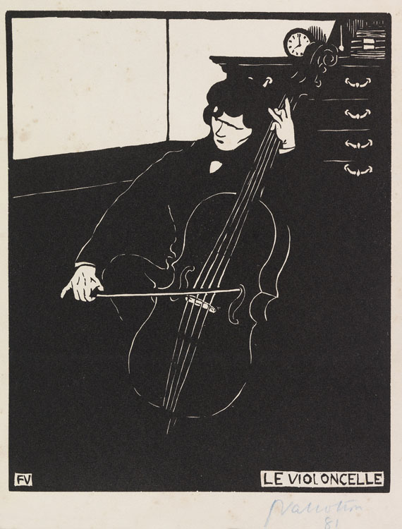 Félix Vallotton - Le Violoncelle (Instruments de musique I)