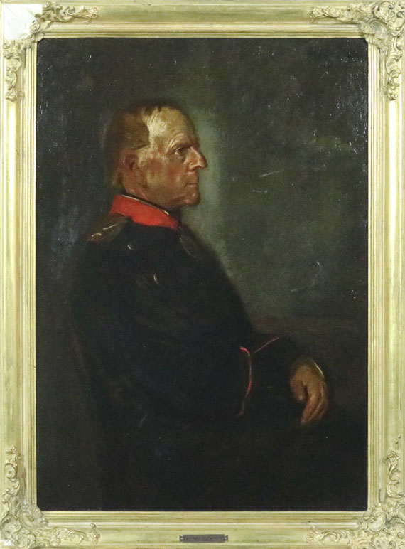 Franz von Lenbach - Porträt Helmut Graf von Moltke - Cornice