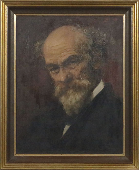 Antonie Boubong - Zugeschrieben - Porträt des Malers Jakob Grünenwald (1821-1896) - Cornice