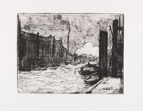 Emil Nolde - Hamburg. Freihafen