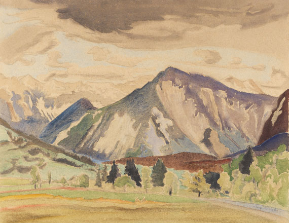 Erich Heckel - Berge im Schatten