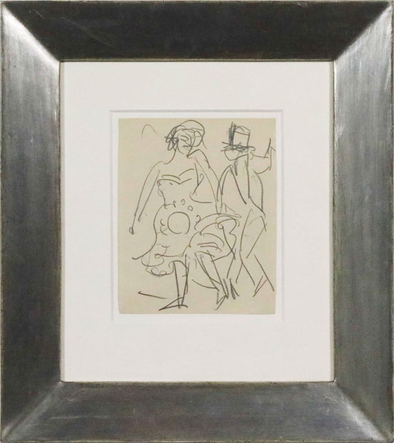 Ernst Ludwig Kirchner - Paar beim Tanz - Cornice