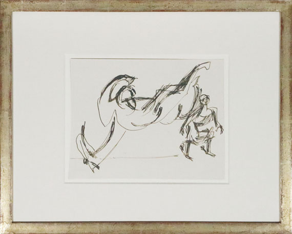 Ernst Ludwig Kirchner - Reiterin vor einem gestürzten Pferd - Cornice